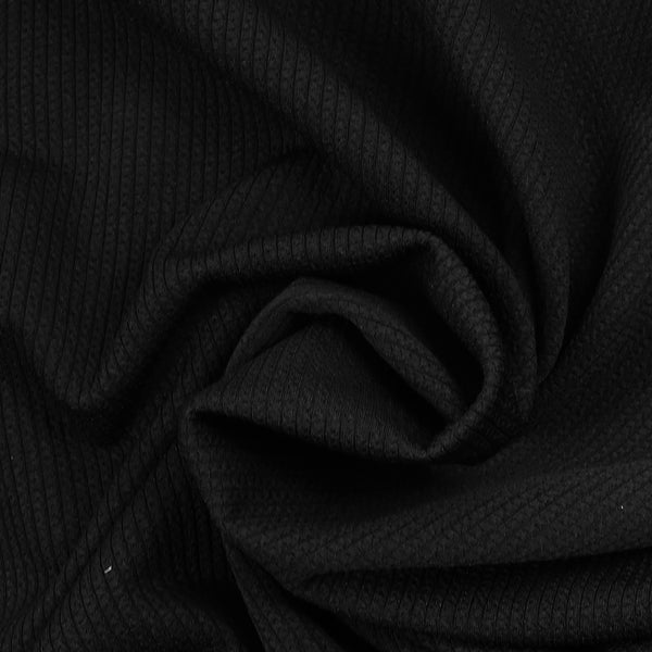 Maille de polyester gaufrée noir