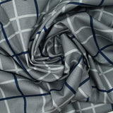 Algodón impreso de fondo gris