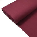 Bord-côte tubulaire lie de vin vendu au mètre