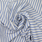 Algodón rayado Lola Blue White Fondo