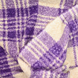 Billy woolen pile loop purple and broken white tiles