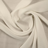 Crepé georgette de seda a rayas tono sobre tono blanco roto