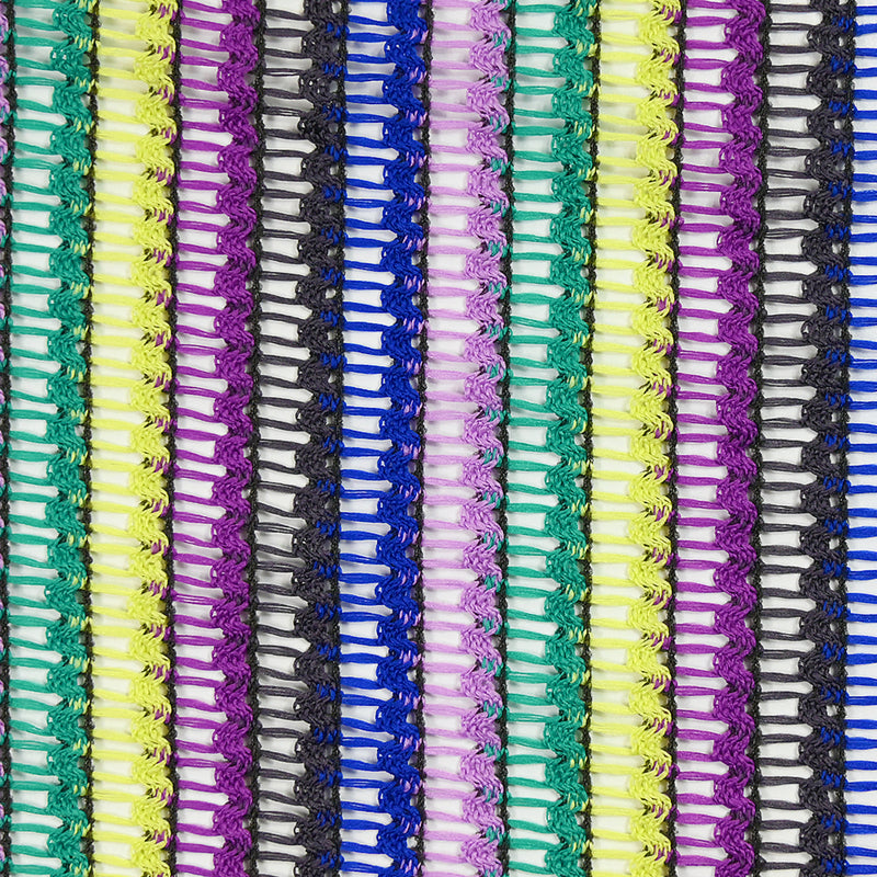 Maille ajourée Sarah vert, bleu roi et violet