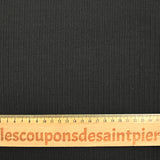 Jersey de polyester côtelé noir