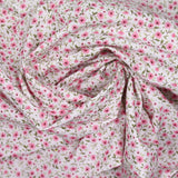 White background country print cotton