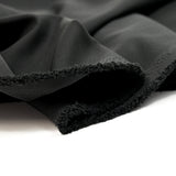 Crêpe de polyester lourd Madeleine noir