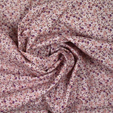 Coton imprimé s'épanouir violet, rose et blanc