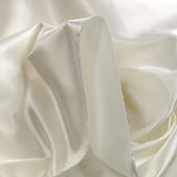 Twill satiné en polyester ivoire