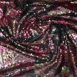 Tulle Sequin Young Fucsia y Beige Black Fondo