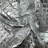 Matelassé polyester argent