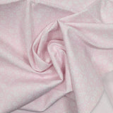 Cotton dive printed spring flowers light pink background