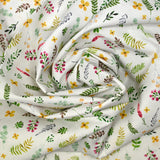 Cotton print herbalist white background