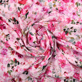 Imprimir flores rosa viscosa Fondo rosa