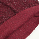 Lainage bouclette lurex bordeaux