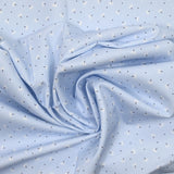 Cotton dive printed dandelion light blue background