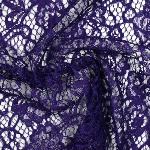 Dentelle festonnée polyester Fumiko violet
