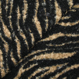 Beige and black tiger lining