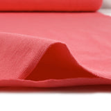 Coral pink tubular ribbed cuffs per meter