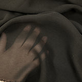 Crêpe georgette 100% soie noir