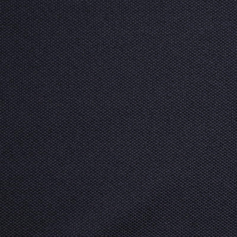 Maille polo polyester fine bleu nuit