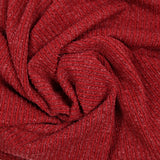 Maille Bianca côtelée rouge