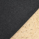 Laine vierge double face gris souris