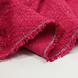 Tweed Emma lurex polyester fond fuchsia
