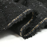 Tweed Emma Lurex Polyester Fondo negro