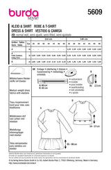 Patron Burda n°5609 : Robe & T-shirt