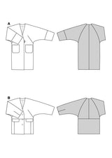 Patron Burda n°5613 : Manteau