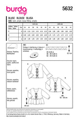 Patrón Burda n°5632: Blusa