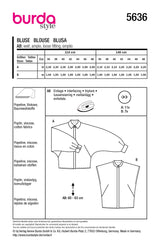 Patrón Burda n°5636: Blusa