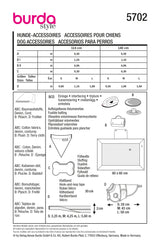 Burda boss n ° 5702: dog accessories