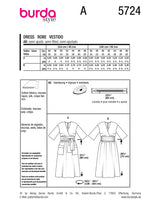 Burda Boss N ° 5724: Vestido
