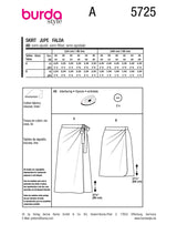 Burda boss n ° 5725: skirt
