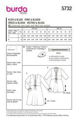 Burda boss n ° 5732: dress & blouse