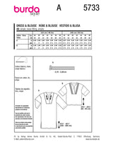 Patron Burda n°5733 : Robe & Blouse