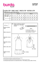 Burda boss n ° 5737: Dress & High