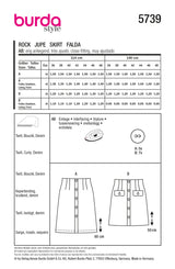 Burda boss n ° 5739: skirt