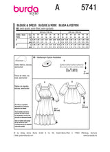 Burda Boss N ° 5741: Vestido y blusa
