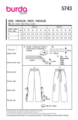 Burda boss n ° 5743: pants