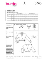 Burda boss n ° 5745: Blouse