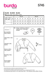 Burda boss n ° 5745: Blouse