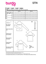 Burda boss n ° 5774: T-shirt