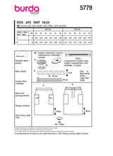 Burda boss n ° 5779: skirt