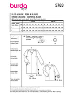 Patron Burda n°5783 : Robe & Blouse
