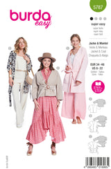 Patron Burda n°5787 : Veste & Manteau
