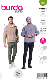 Patron Burda n°5791 : Sweatshirt