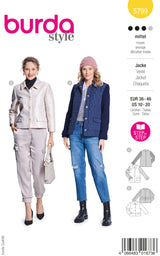 Patron Burda n°5799 : Veste