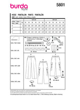 Burda Boss N ° 5801: pantalones